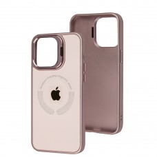 Чохол для iPhone 15 Pro Max Logo Case MagSafe pink sand