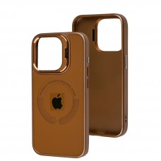 Чохол для iPhone 15 Pro Logo Case MagSafe brown