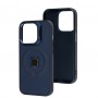 Чохол для iPhone 15 Pro Logo Case MagSafe dark blue