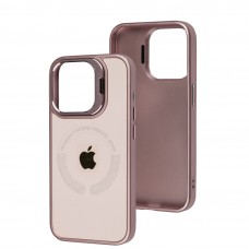 Чохол для iPhone 15 Pro Logo Case MagSafe pink sand