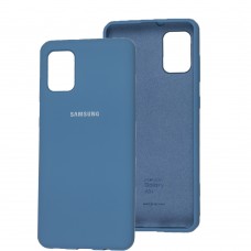 Чехол для Samsung Galaxy A31 (A315) Silicone Full синий / demis blue