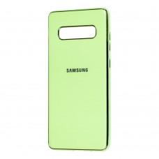 Чохол Samsung Galaxy S10+ (G975) Silicone case (TPU) м'ятний