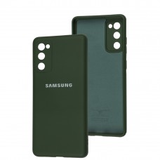 Чехол для Samsung Galaxy S20 FE (G780) / S20 Lite Full camera зеленый / dark green