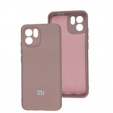 Чехол для Xiaomi Redmi A1 Silicone Full camera розовый / pink sand