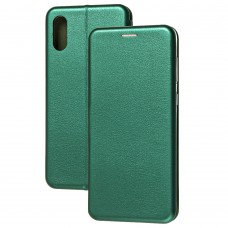 Чехол книжка Premium для Samsung Galaxy A02 (A022) зеленый