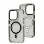 Чохол для iPhone 14 Pro Colorful Metal Frame MagSafe black