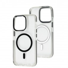 Чохол для iPhone 13 Pro Colorful Metal Frame MagSafe black