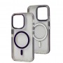 Чохол для iPhone 15 Pro Colorful Metal Frame MagSafe purple