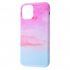 Чохол для iPhone 11 Pro Design Mramor Glossy рожево-блакитний