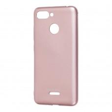 Чохол для Xiaomi Redmi 6 Molan Cano Jelly глянець рожево-золотистий