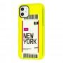 Чохол для iPhone 11 Acid Yellow New York