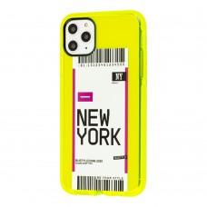 Чехол для iPhone 11 Pro Acid Yellow New York