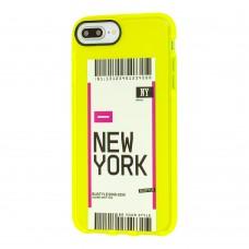 Чехол для iPhone 7 Plus / 8 Plus Acid Yellow New York