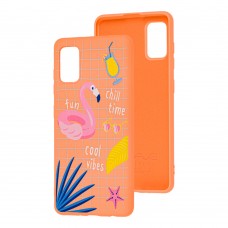 Чехол для Samsung Galaxy A41 (A415) Wave Fancy summer mood / peach