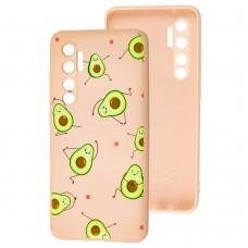 Чохол для Xiaomi Mi Note 10 Lite Wave Fancy avocado / pink sand