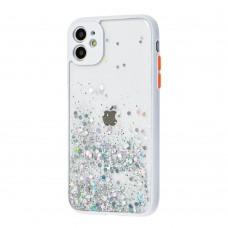 Чехол для iPhone 11 Glitter Bling белый