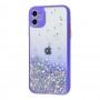 Чохол для iPhone 11 Glitter Bling бузковий