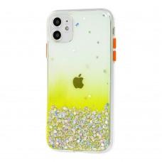 Чехол для iPhone 11 Glitter Bling желтый