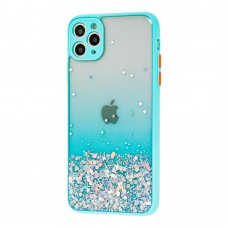 Чехол для iPhone 11 Pro Max Glitter Bling мятный