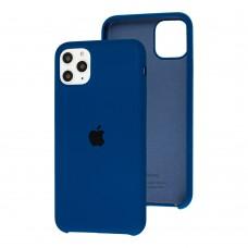 Чехол silicone для iPhone 11 Pro Max case синий кобальт