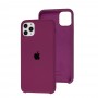 Чехол silicone для iPhone 11 Pro Max case темно-бордовый