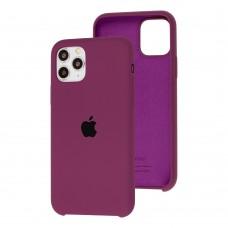 Чехол Silicone для iPhone 11 Pro case темно-бордовый 