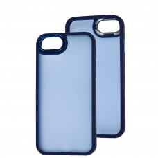 Чохол для iPhone 7 / 8 Luxury Metal Lens синій