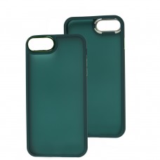 Чехол для iPhone 7 Plus / 8 Plus Luxury Metal Lens зеленый