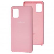 Чехол Silicone для Samsung Galaxy A51 (A515) Premium light pink