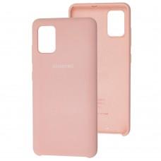 Чохол Silicone Samsung Galaxy A51 (A515) Premium pink sand
