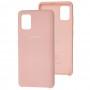 Чехол Silicone для Samsung Galaxy A51 (A515) Premium pink sand