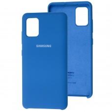 Чехол Silicone для Samsung Galaxy A51 (A515) Premium blue