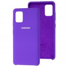 Чохол Silicone для Samsung Galaxy A51 (A515) Premium фіолетовий