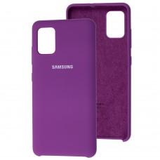Чехол Silicone для Samsung Galaxy A51 (A515) Premium grape