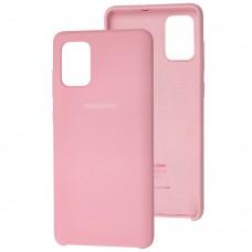 Чохол Silicone для Samsung Galaxy A71 (A715) Premium light pink