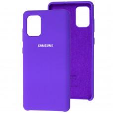 Чохол Silicone для Samsung Galaxy A71 (A715) Premium фіолетовий