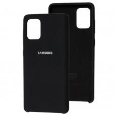 Чохол Silicone для Samsung Galaxy A71 (A715) Premium чорний