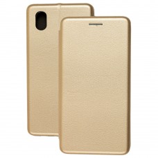 Чехол книжка Premium для Samsung Galaxy A01 Core (A013) золотистый