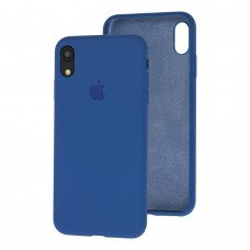 Чохол для iPhone Xr Silicone Full синій / navy blue