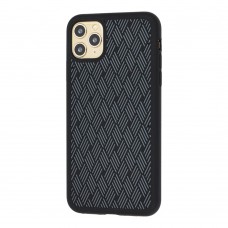 Чехол для iPhone 11 Pro Max Silicone Weaving черный