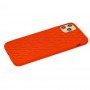 Чохол для iPhone 11 Pro Max Silicone Weaving червоний