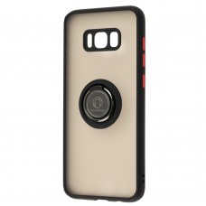 Чехол для Samsung Galaxy S8+ (G955) LikGus Edging Ring черный / красный 