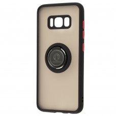 Чехол для Samsung Galaxy S8 (G950) LikGus Edging Ring черный / красный  