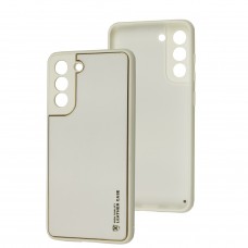 Чехол для Samsung Galaxy S21 FE (G990) Leather Xshield white