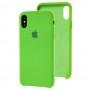 Чохол Silicone для iPhone X / Xs case green