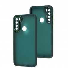 Чехол для Xiaomi Redmi Note 8 Luxury Metal Lens зеленый