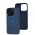 Чехол для iPhone 13 Pro Metal Camera MagSafe Silicone cobalt blue