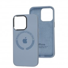 Чехол для iPhone 13 Pro Metal Camera MagSafe Silicone lilac