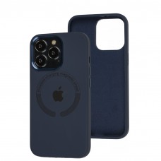 Чехол для iPhone 13 Pro Metal Camera MagSafe Silicone midnight blue