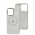 Чехол для iPhone 13 Pro Metal Camera MagSafe Silicone white